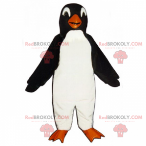 Mascote pinguim com cabeça redonda - Redbrokoly.com