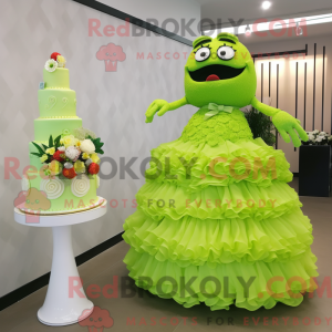 Limegrönn bryllupskake...