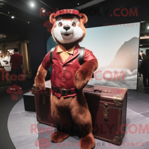 Maroon Marten maskot...