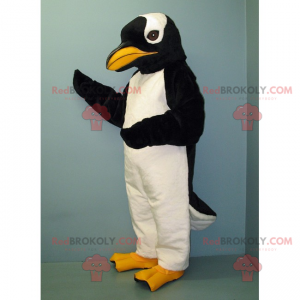 Mascotte de pingouin au bec jaune - Redbrokoly.com