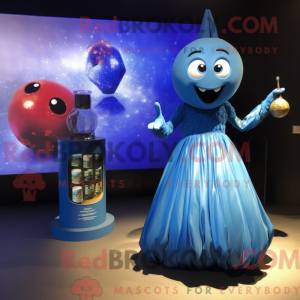 Blue Grenade mascot costume...