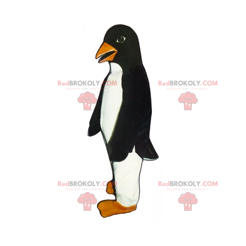 Mascota pingüino con pico naranja - Redbrokoly.com Mascota pingüino con pico naranja - Redbrokoly.com