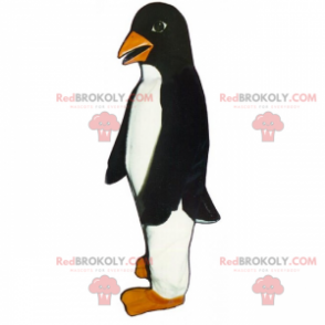 Penguin mascot with orange beak - Redbrokoly.com