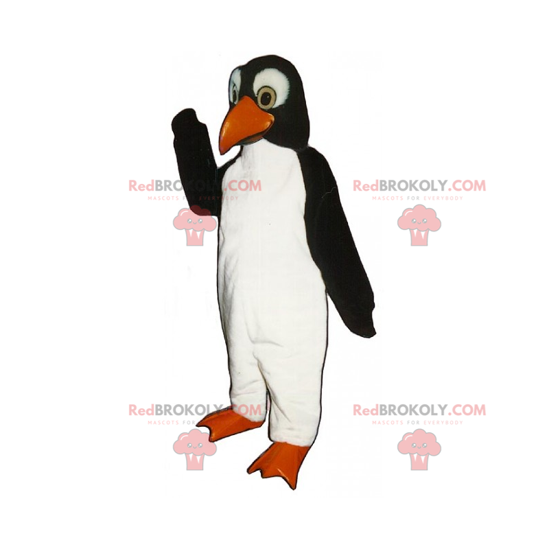 Mascote pinguim peludo e macio - Redbrokoly.com