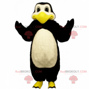 Mascotte de pingouin aux pattes jaunes - Redbrokoly.com