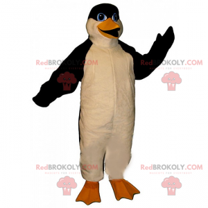 Mascote pinguim com olhos azuis - Redbrokoly.com