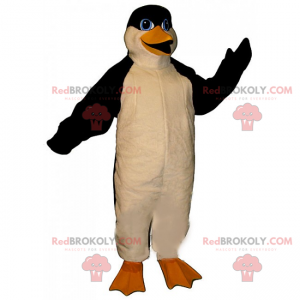Pingvin maskot med blå øjne - Redbrokoly.com