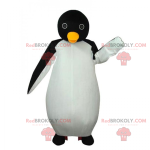 Maskotka pingwina z okrągłymi oczami - Redbrokoly.com