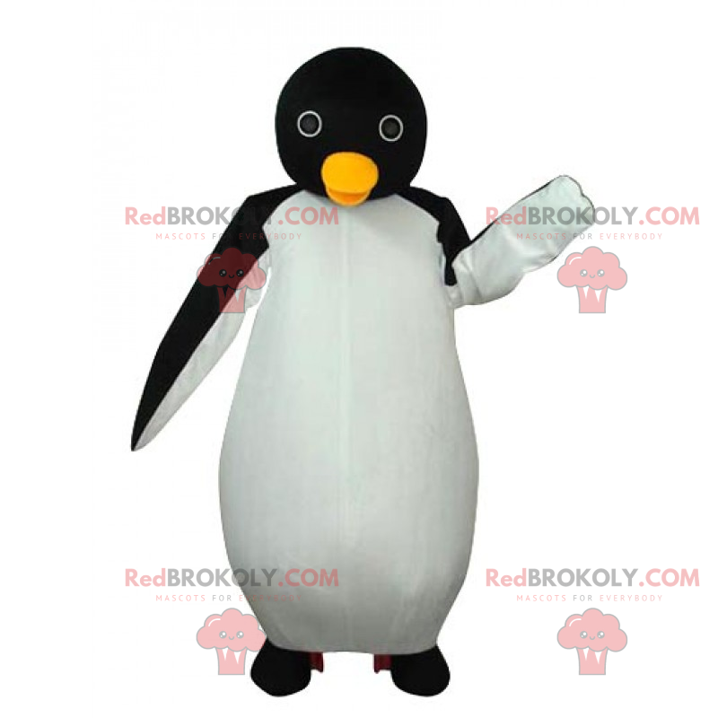 Pinguin-Maskottchen mit runden Augen - Redbrokoly.com
