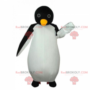 Mascote pinguim com olhos redondos - Redbrokoly.com