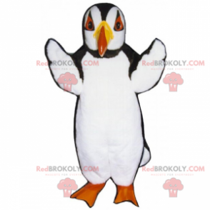 Mascote pinguim com olhos vermelhos - Redbrokoly.com