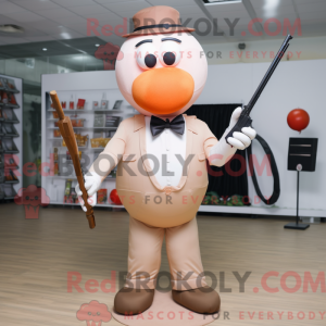 Peach Sniper maskot kostume...