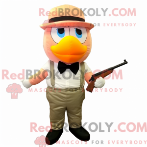 Peach Sniper maskot kostume...