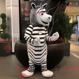 Figura de máscara de zebra...