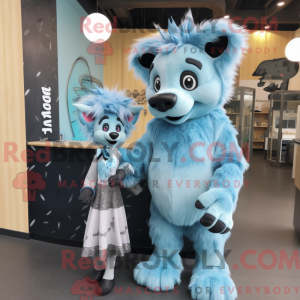 Postava maskota Sky Blue...