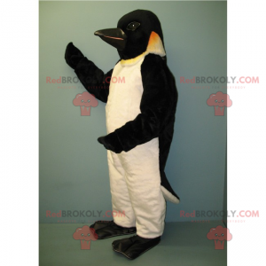 Mascotte de pingouin avec tète noire - Redbrokoly.com