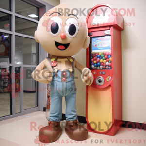 Tan Gumball Machine maskot...
