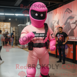 Disfraz de mascota rosa de...