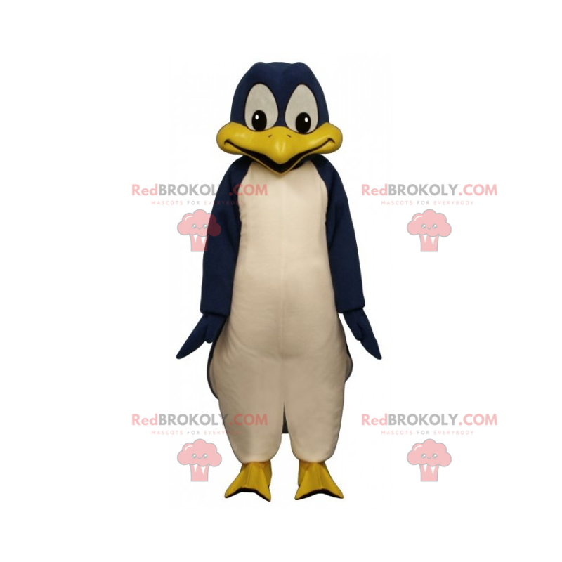 Blaues Pinguin-Maskottchen - Redbrokoly.com