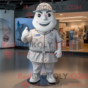 Sølv Ice Cream Cone maskot...