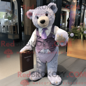 Lavendelbjørn maskot...