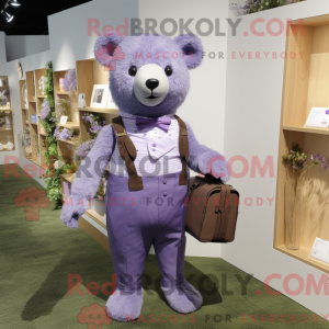 Lavendelbjørn maskot...