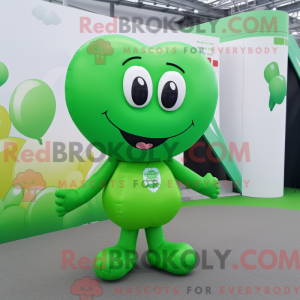 Green Heart Shaped Balloons...