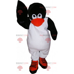 Mascotte de pingouin en patin - Redbrokoly.com