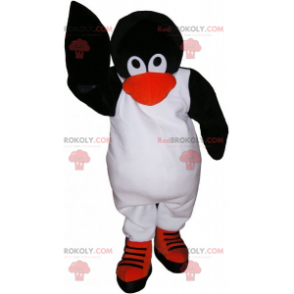Mascotte del pinguino sul pattino - Redbrokoly.com