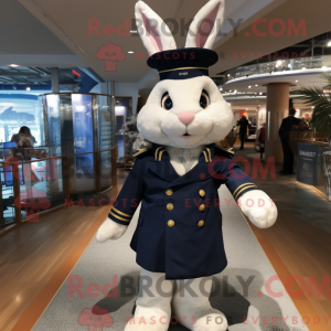 Navy Rabbit mascot costume...