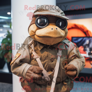 Brown Sea Turtle mascot...