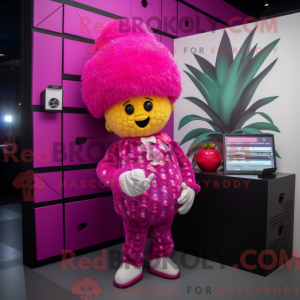 Magenta Aas Maskottchen...