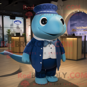 Blue Whale mascot costume...