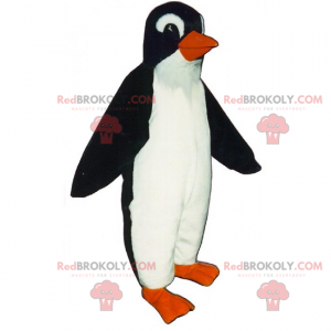 Mascotte de pingouin souriant - Redbrokoly.com