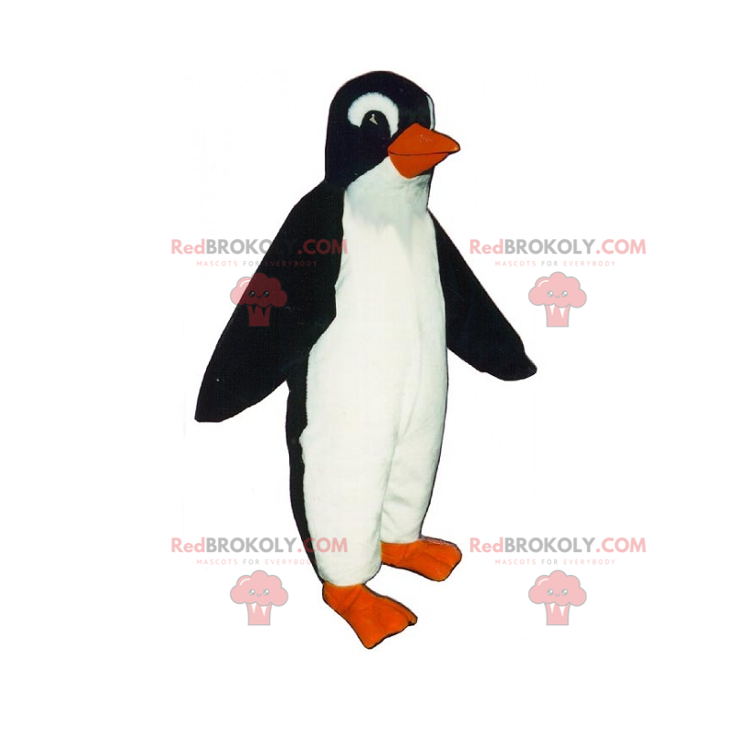 Mascota pingüino sonriente - Redbrokoly.com