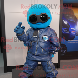 Blue Squash maskot kostume...