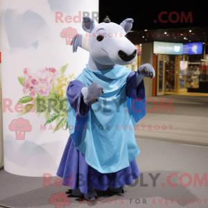 Himmelblå Tapir maskot...