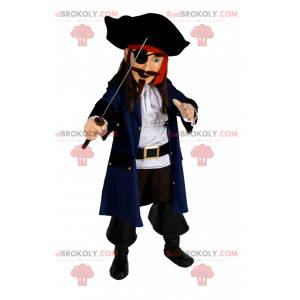 Piratenmaskottchen mit Schwert - Redbrokoly.com