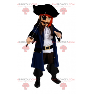 Piratmaskot med svärd - Redbrokoly.com