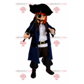 Mascotte de pirate avec épée - Redbrokoly.com
