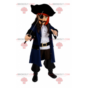 Piratenmaskottchen mit Schwert - Redbrokoly.com
