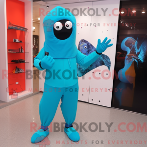 Disfraz de mascota Cyan...