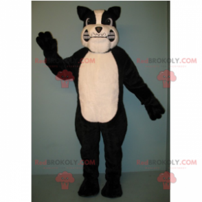 Mascote pitbull raivoso preto e branco - Redbrokoly.com