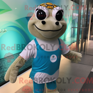 Mascotte de tortue de mer...
