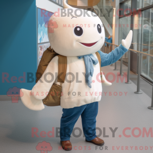 Postava maskota krémového...