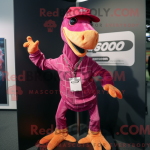 Magenta Coelophysis maskot...