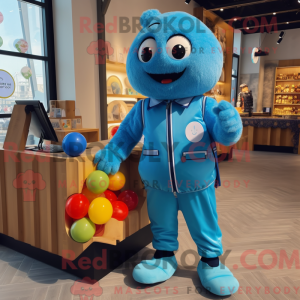 Cyan Meatballs maskot...