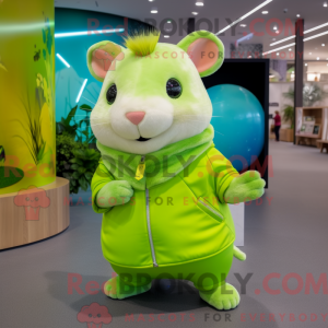 Lime Green Hamster mascotte...