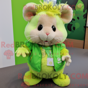 Lime Green Hamster mascotte...