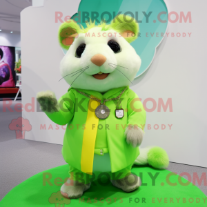 Lime Green Hamster mascotte...